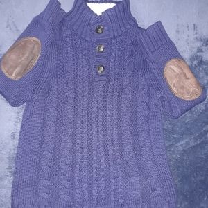 Baby Gap Navy Blue Cable Knit Sweater